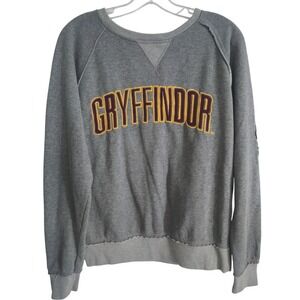 Universal Studios Harry Potter Gryffindor Sweatshirt Women's Gray Crewneck